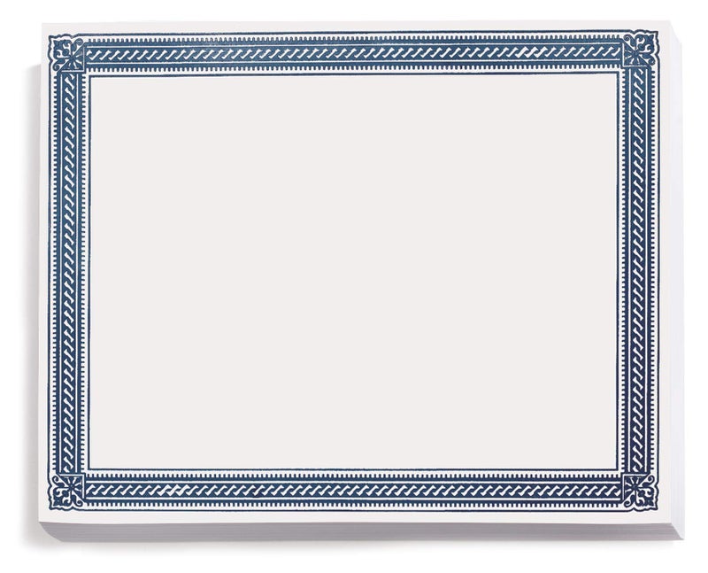 PaperDirect Elite Standard Certificate Paper, Blue Border, 8 1/2 Inch x 11 Inch, 28lb Parchment, Certificates and Awards Paper, 100 Count, for School, Work, Diplomas & Award Certificates - Image 1